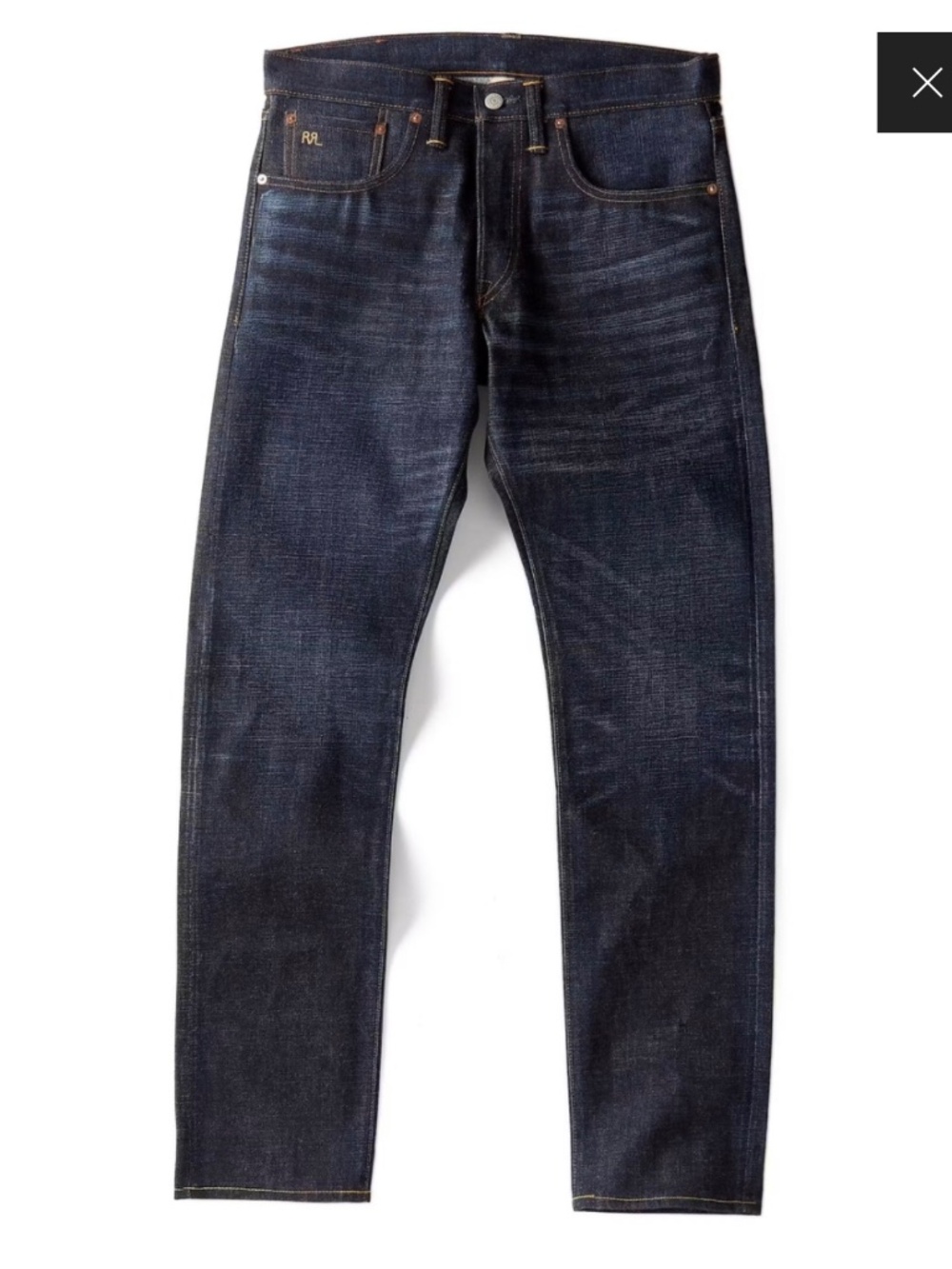 RRL Slim Fit Selvedge Denim Bristow Wash